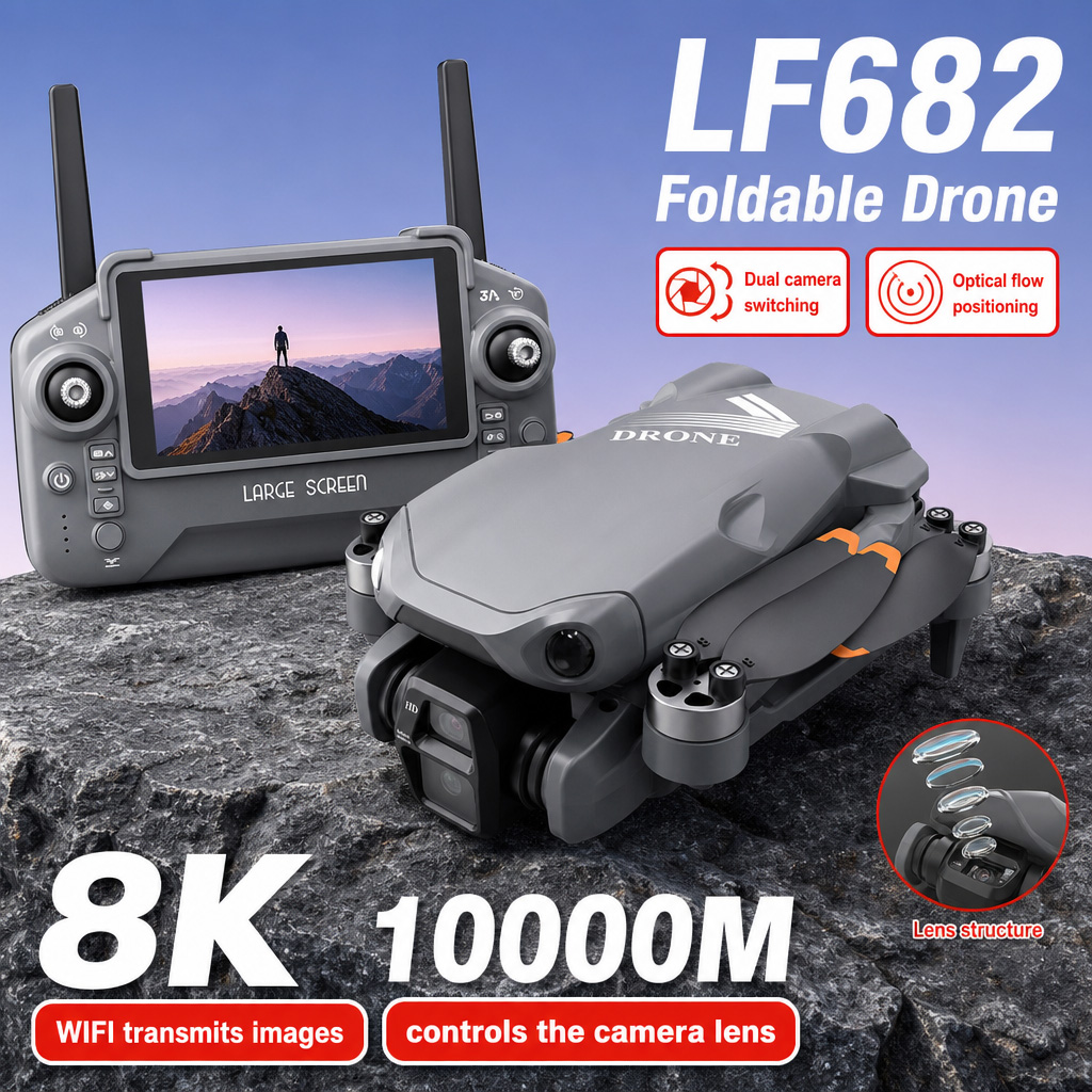 Drone Rc Team City - Aerial Photo LF682 Drone 8K HD