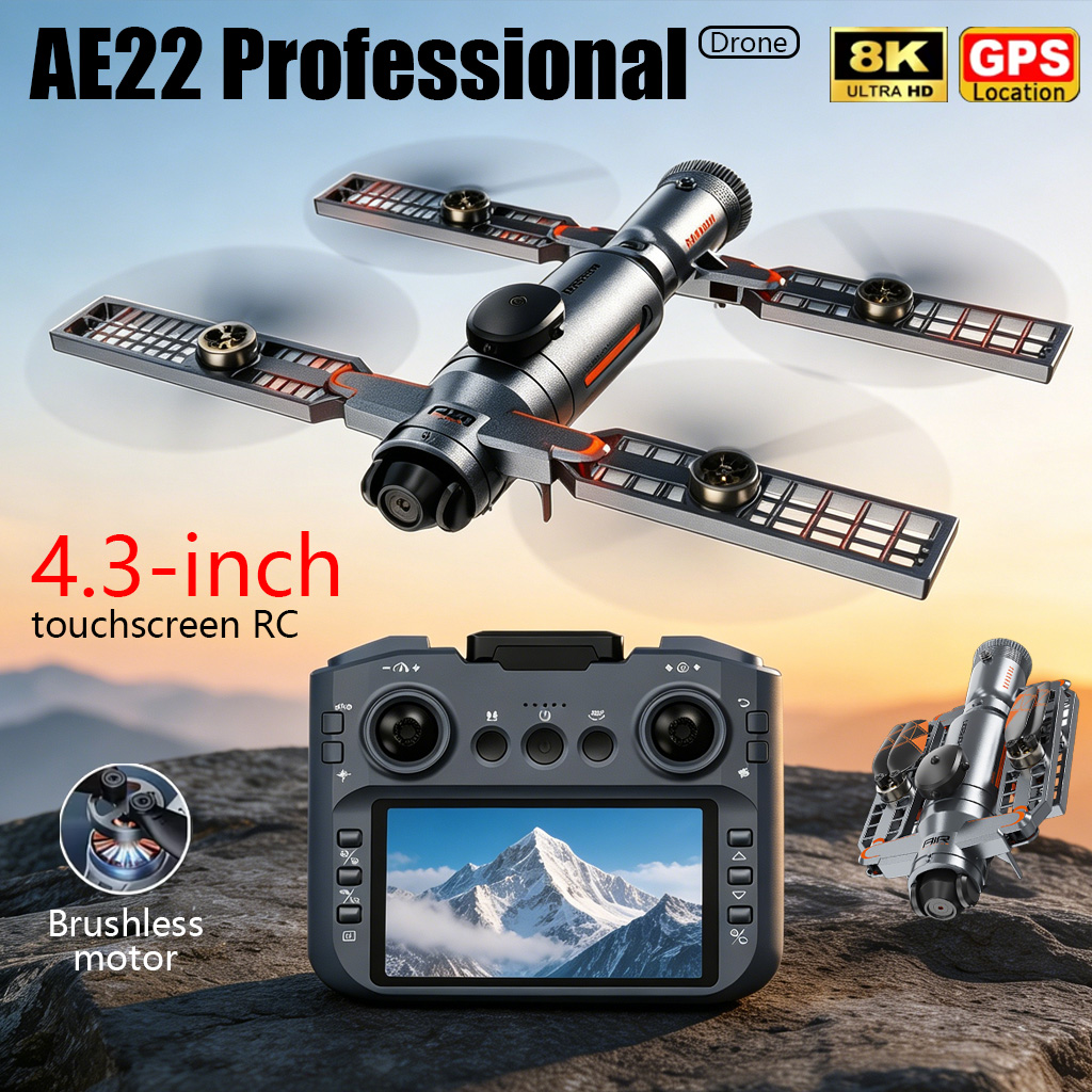 Drone Rc Foldable - Upgraded AE22 PRO MAX Foldable Drone