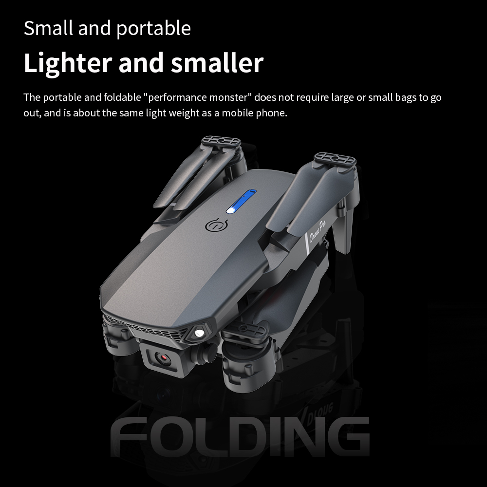 2026 NEW E88 Professional HD 4 - Drone Rc Foldable recension och pris