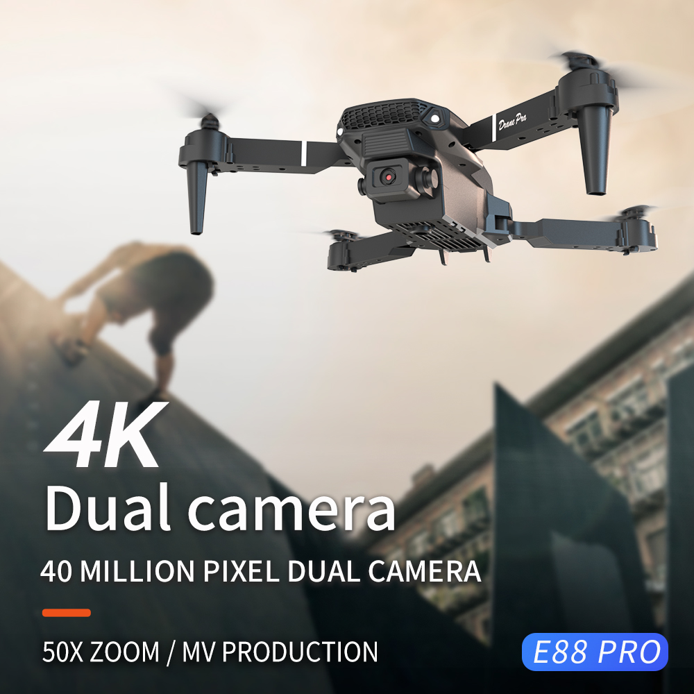 2026 NEW E88 Professional HD 4 - Drone Rc Foldable recension och pris