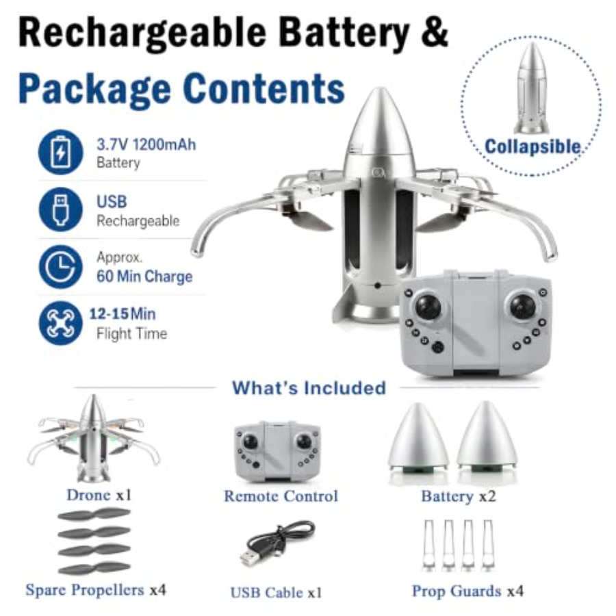 Outdoor RC rocket drone for ki - Drone Rc Foldable recension och pris