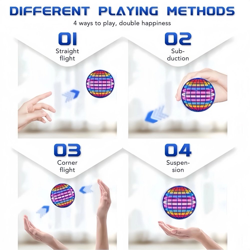 Flying Orb Boomerang Ball LED  - Drone Rc Team City recension och pris
