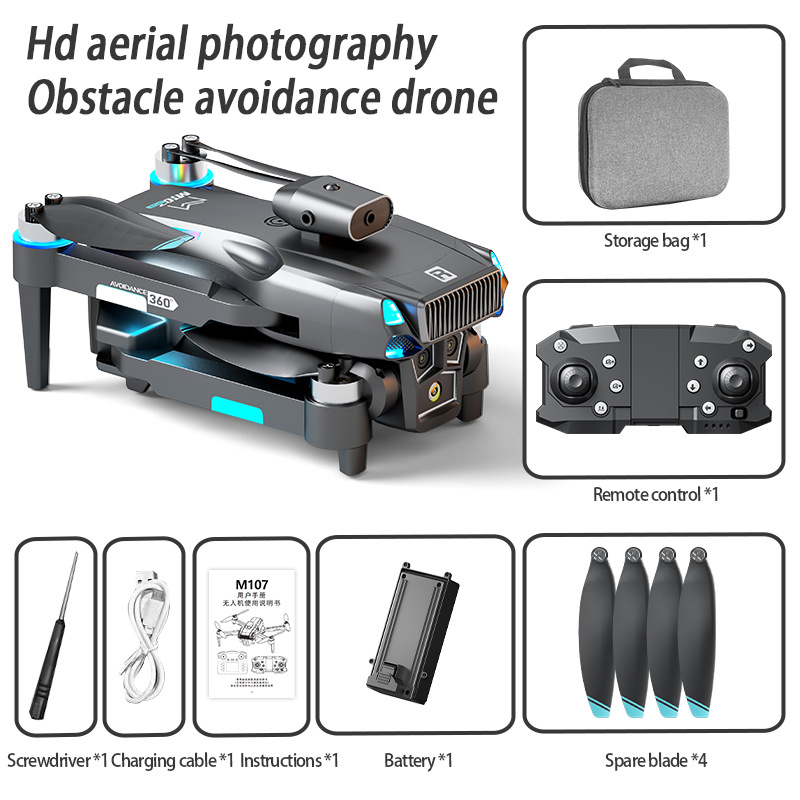 M107 Foldable RC Drone - Dual  - Drone Rc Foldable recension och pris