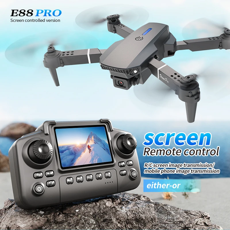 Professional E88 PRO Drone wit - Drone Kf Rc recension och pris