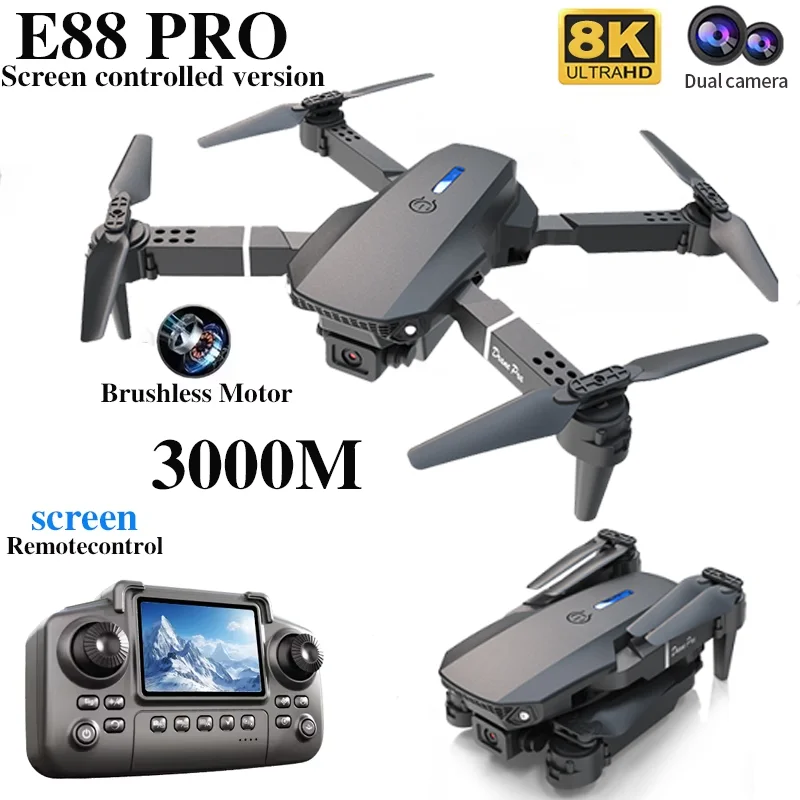 Professional E88 PRO Drone wit - Drone Kf Rc recension och pris