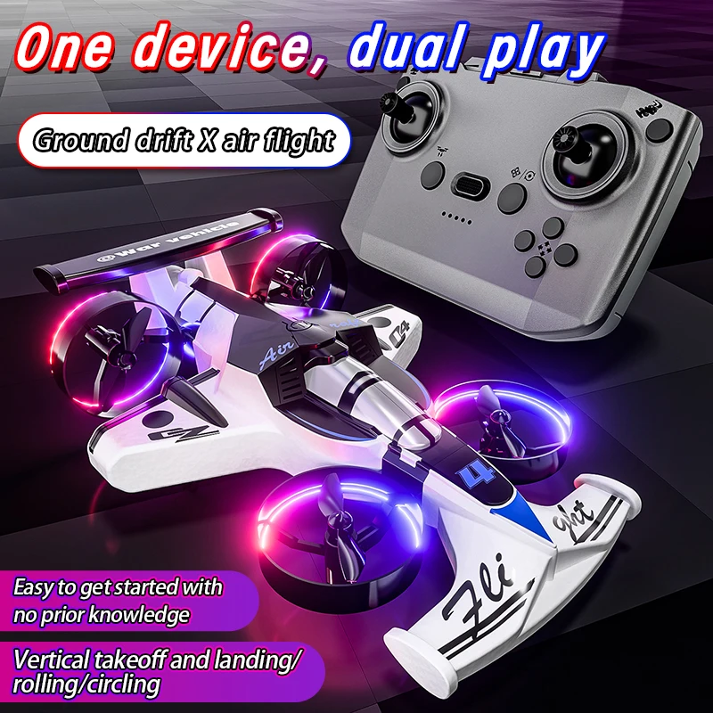 2 IN 1 Remote Control Quadcopt - Rc Drone And Flying Car recension och pris