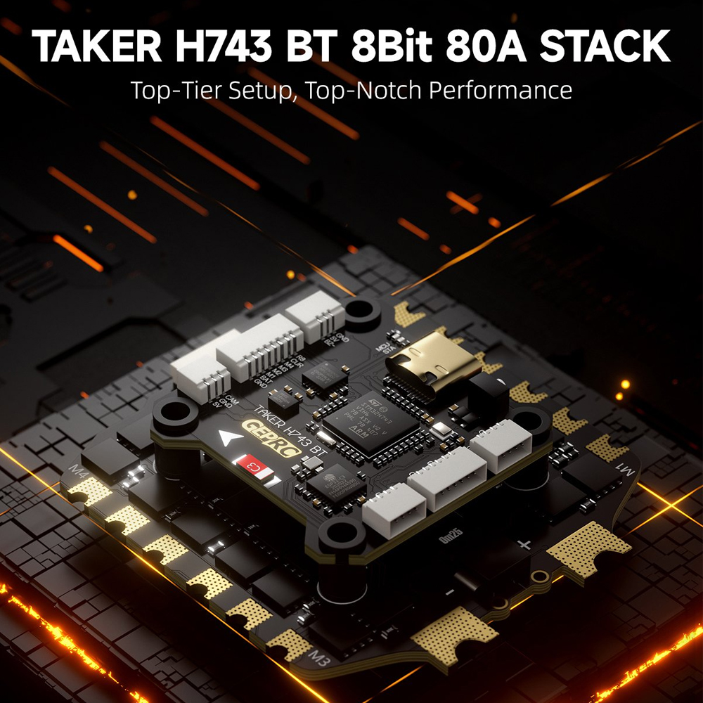 GEPRC TAKER H743 BT 8Bit 80A S - Rc Helicopter Gyro recension och pris