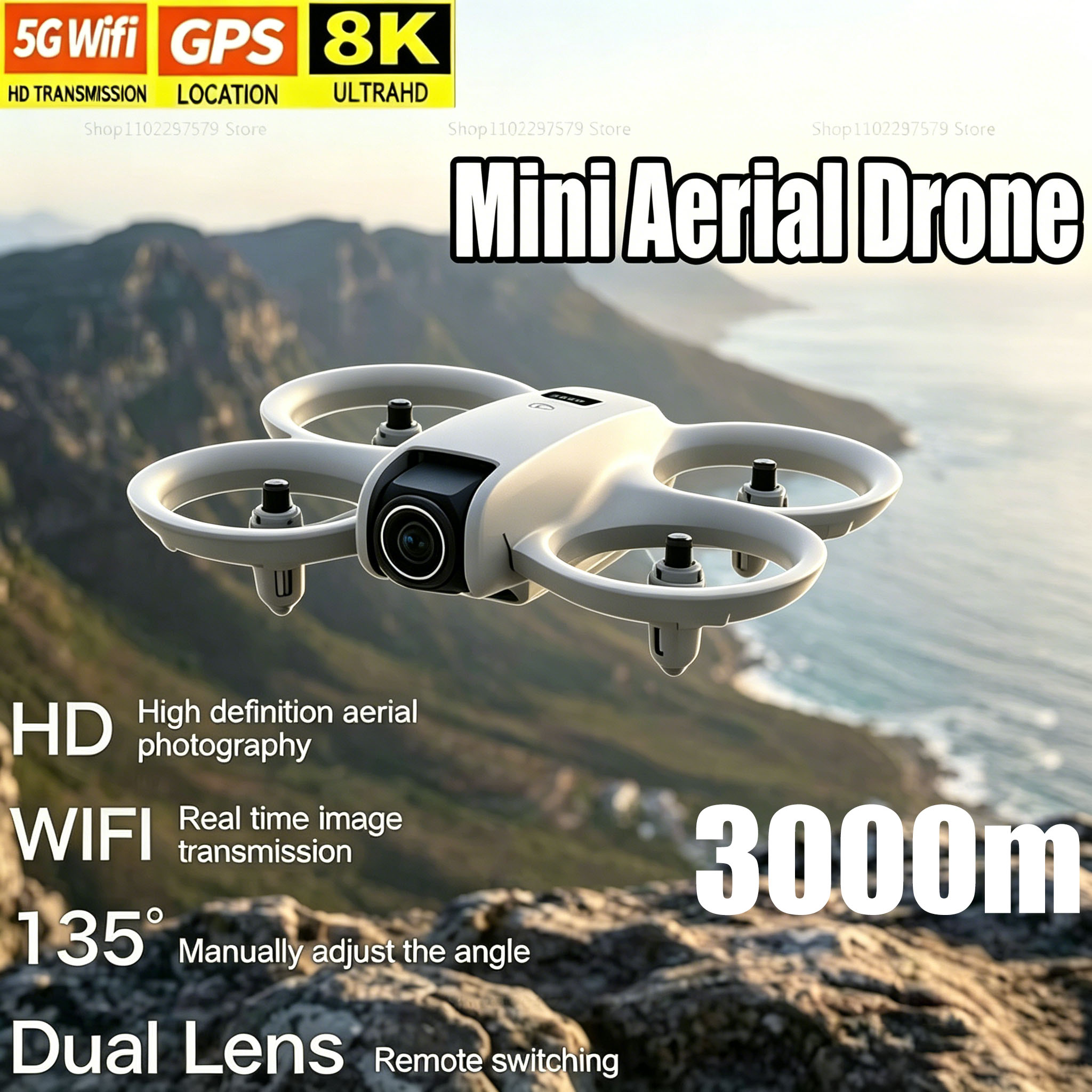 Mini Drone with 8K HD Camera F - Drone Rc Foldable recension och pris