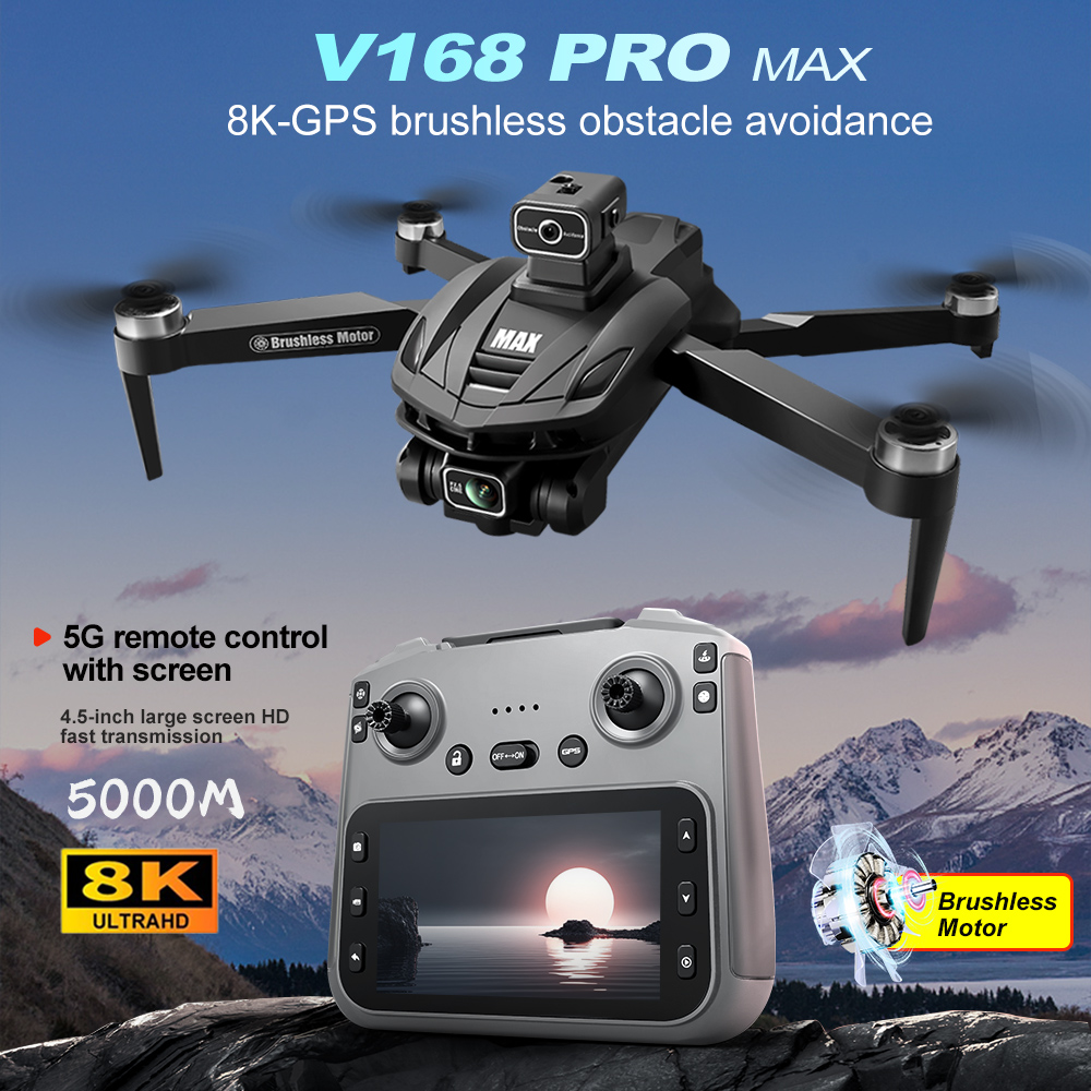 V168 PRO Max GPS Drone 8K Prof - Drone Kf Rc recension och pris