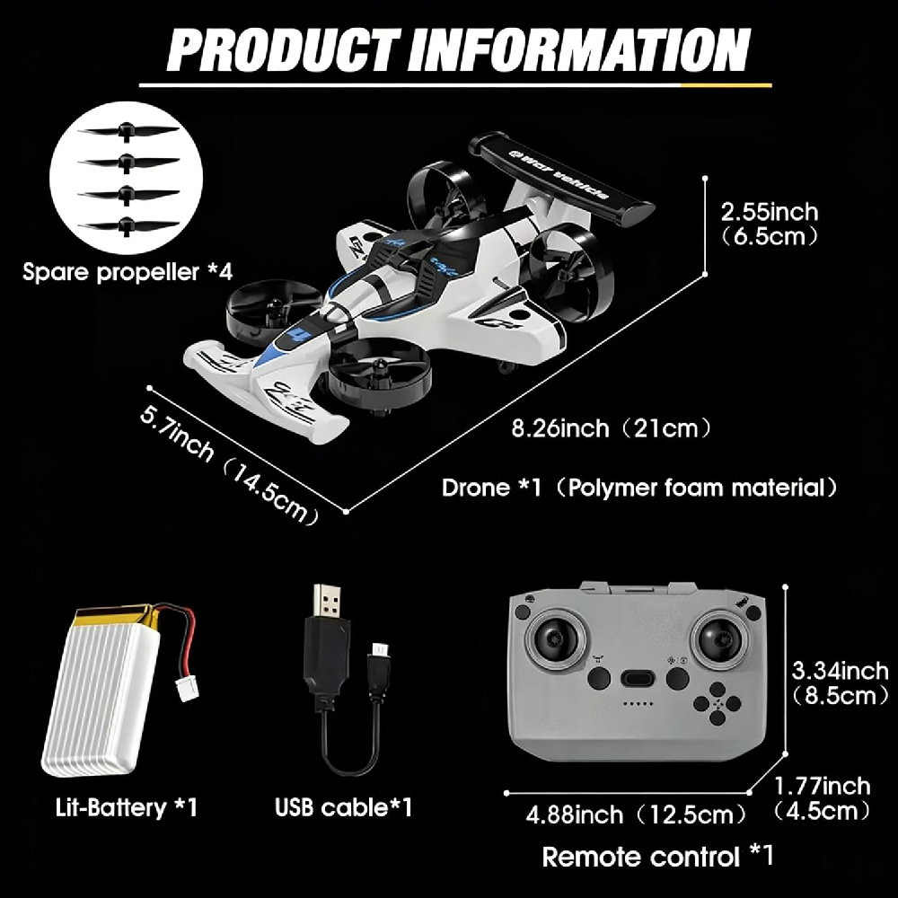 Dual Mode Remote Controlled Fl - Rc Drone And Flying Car recension och pris