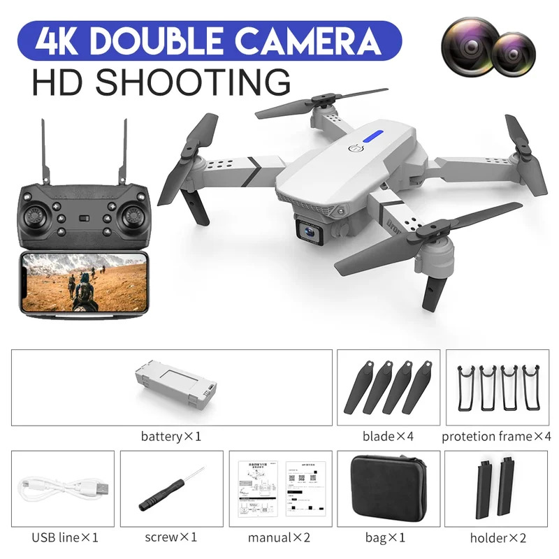 E88 ProIntelligent Folding Dro - Drone Rc Team City recension och pris