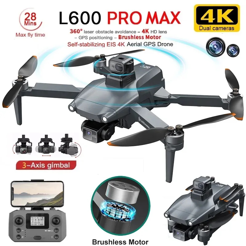 L600 PRO MAX GPS Drone Profess - Drone Kf Rc recension och pris