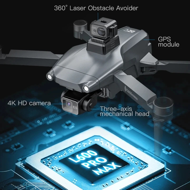 L600 PRO MAX GPS Drone Profess - Drone Kf Rc recension och pris