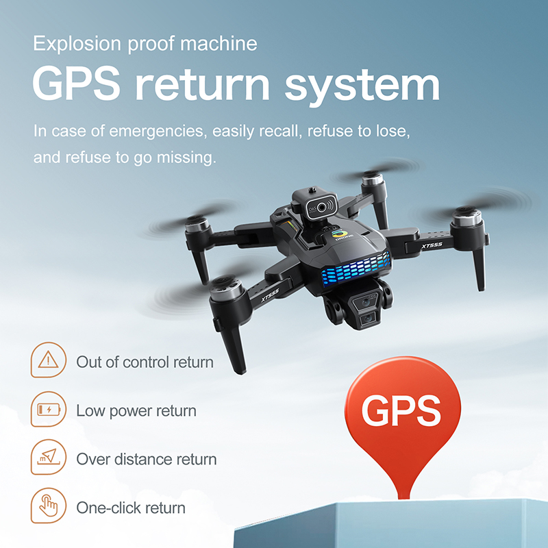 New XT555 GPS RC Drone Cam Pro - Drone Rc Foldable recension och pris