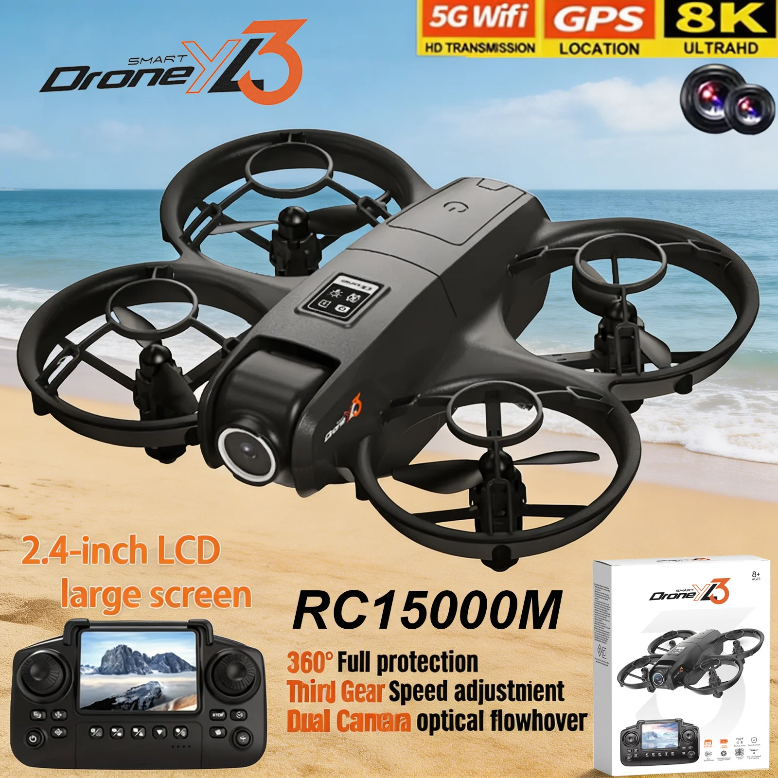 New YL3 RC Drone 8K 1080P Wide - Drone Rc Foldable recension och pris